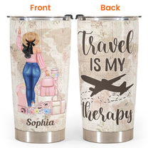 Catch Flights - Personalized Tumbler Cup - Birthday Gift For Travel Girls, Travelers