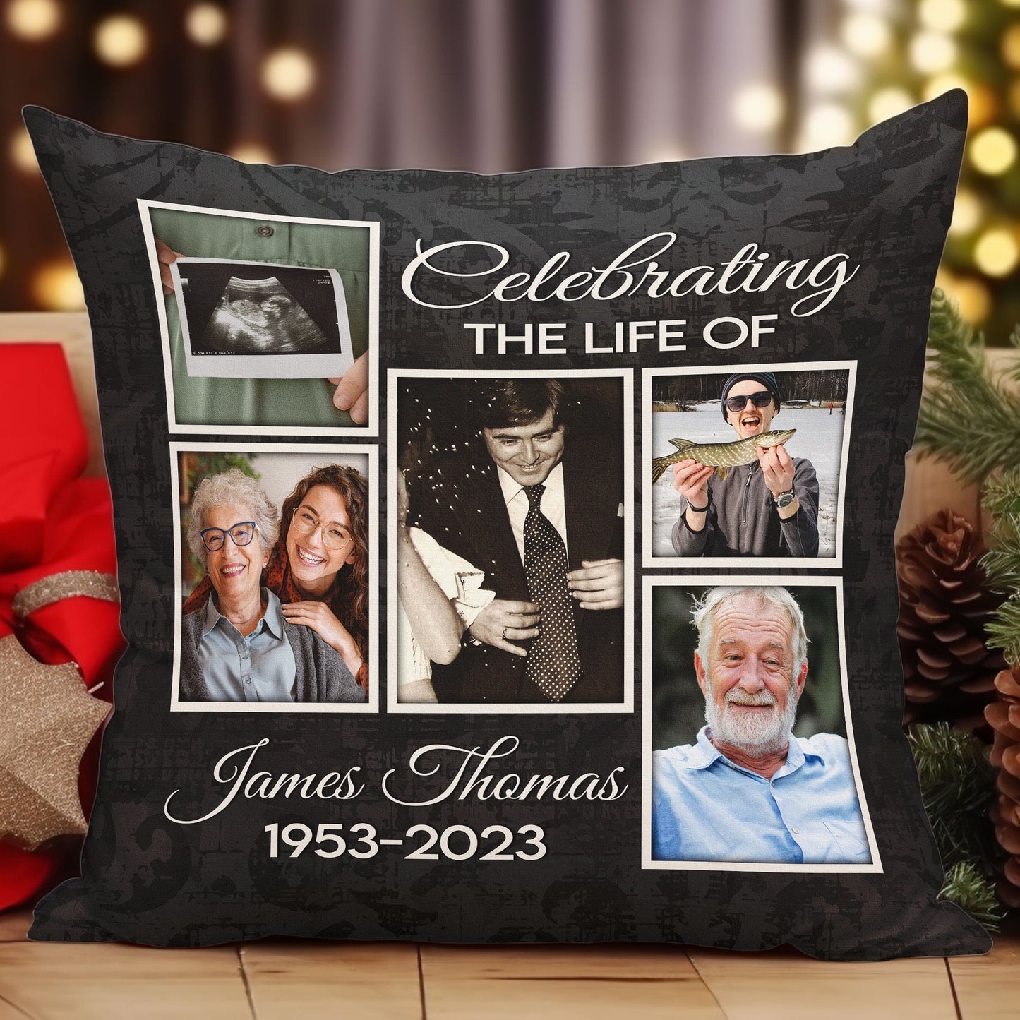 Celebrate A Life - Personalized Photo Pillow