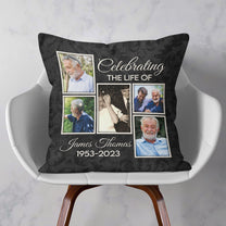 Celebrate A Life - Personalized Photo Pillow