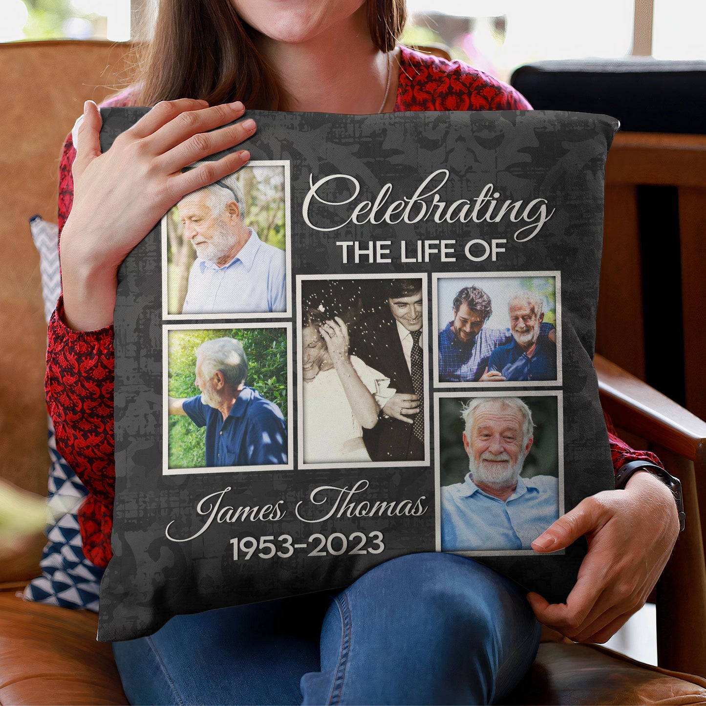 Celebrate A Life - Personalized Photo Pillow