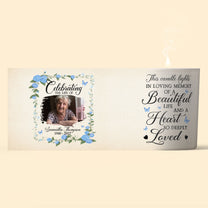 Celebrating The Life - Personalized Photo Candle