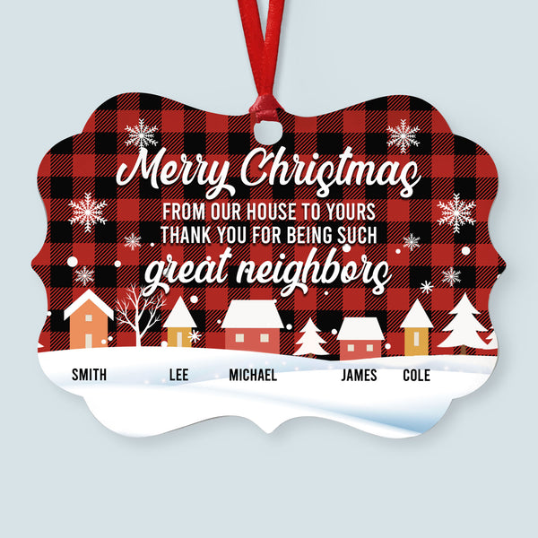 World's Greatest Neighbors - Neighbor Ornament - personalized - C182
