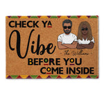 Check Ya Vibe Before You Come Inside - Personalized Doormat