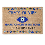 Check Ya Vibe - Personalized Doormat