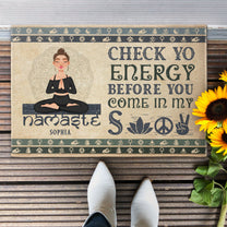 Check Yo Energy - Personalized Doormat