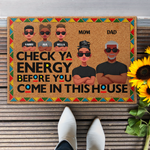 Check Ya Energy - Personalized Doormat