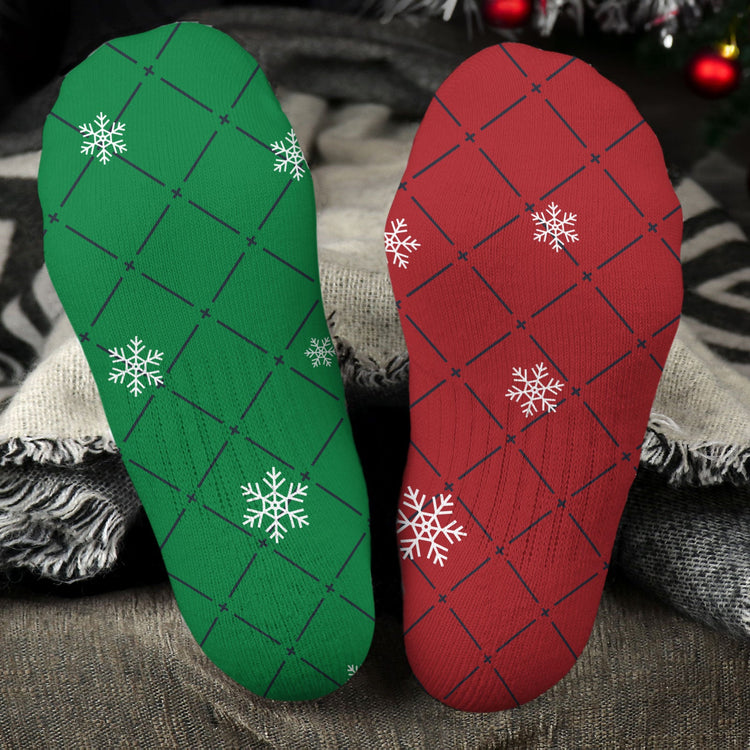 Cheery & Bright Gnome Couple - Personalized Crew Socks