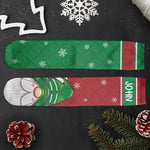 Cheery & Bright Gnome Couple - Personalized Crew Socks