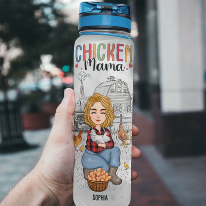 Chicken Mama - Personalized Water Tracker Bottle