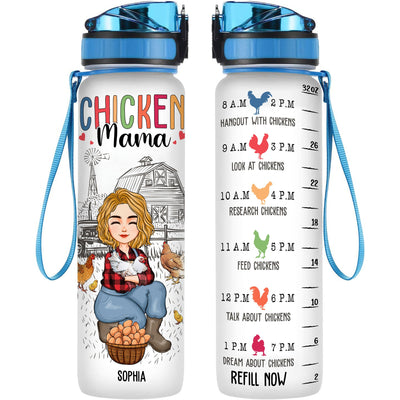 Chicken Mama - Personalized Water Tracker Bottle