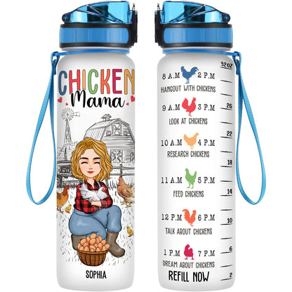 Chicken Mama - Personalized Water Tracker Bottle