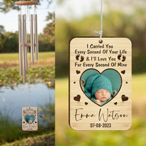 Child Memorial Loss Of Baby - Personalized Photo Wind Chimes