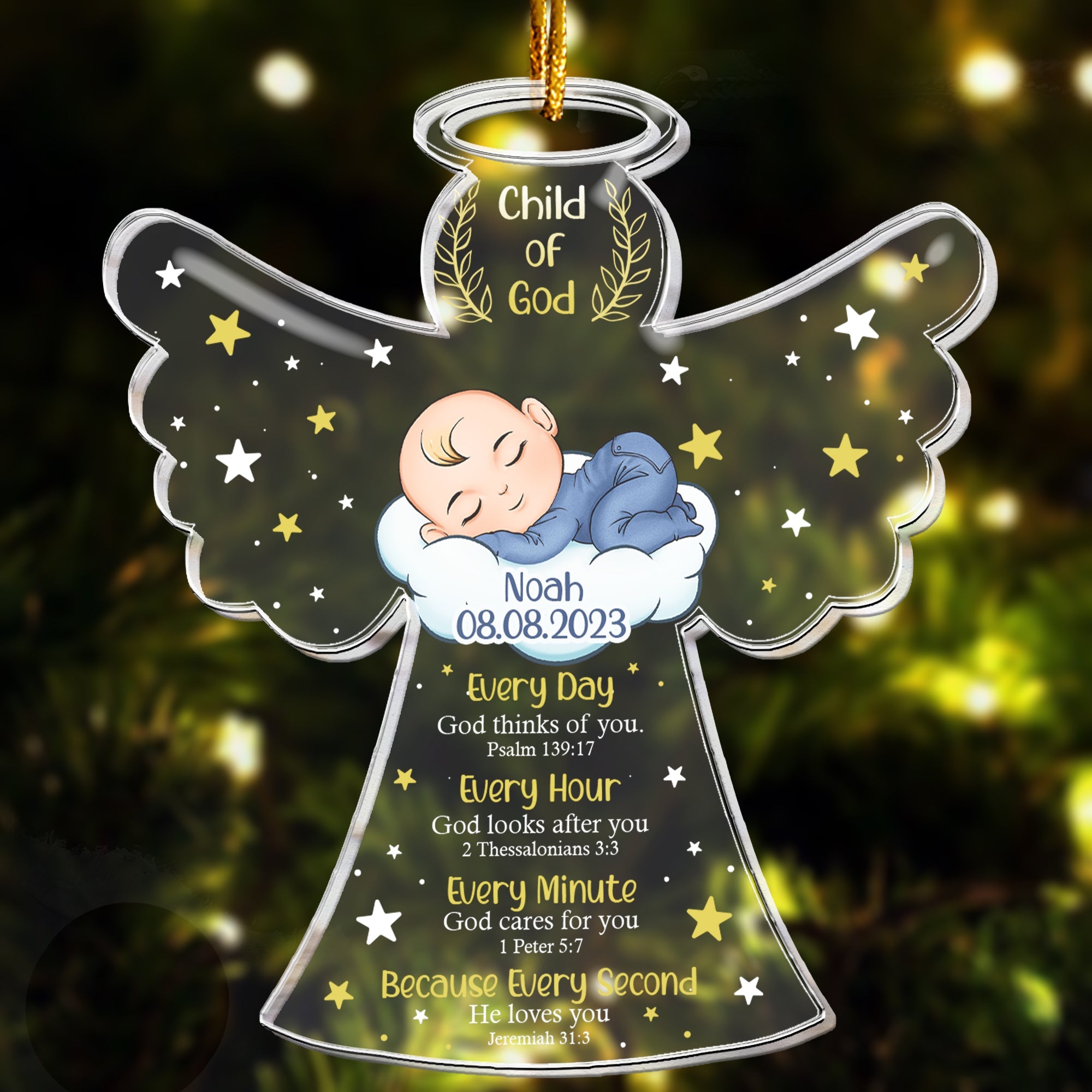 Child Of God - Personalized Acrylic Ornament