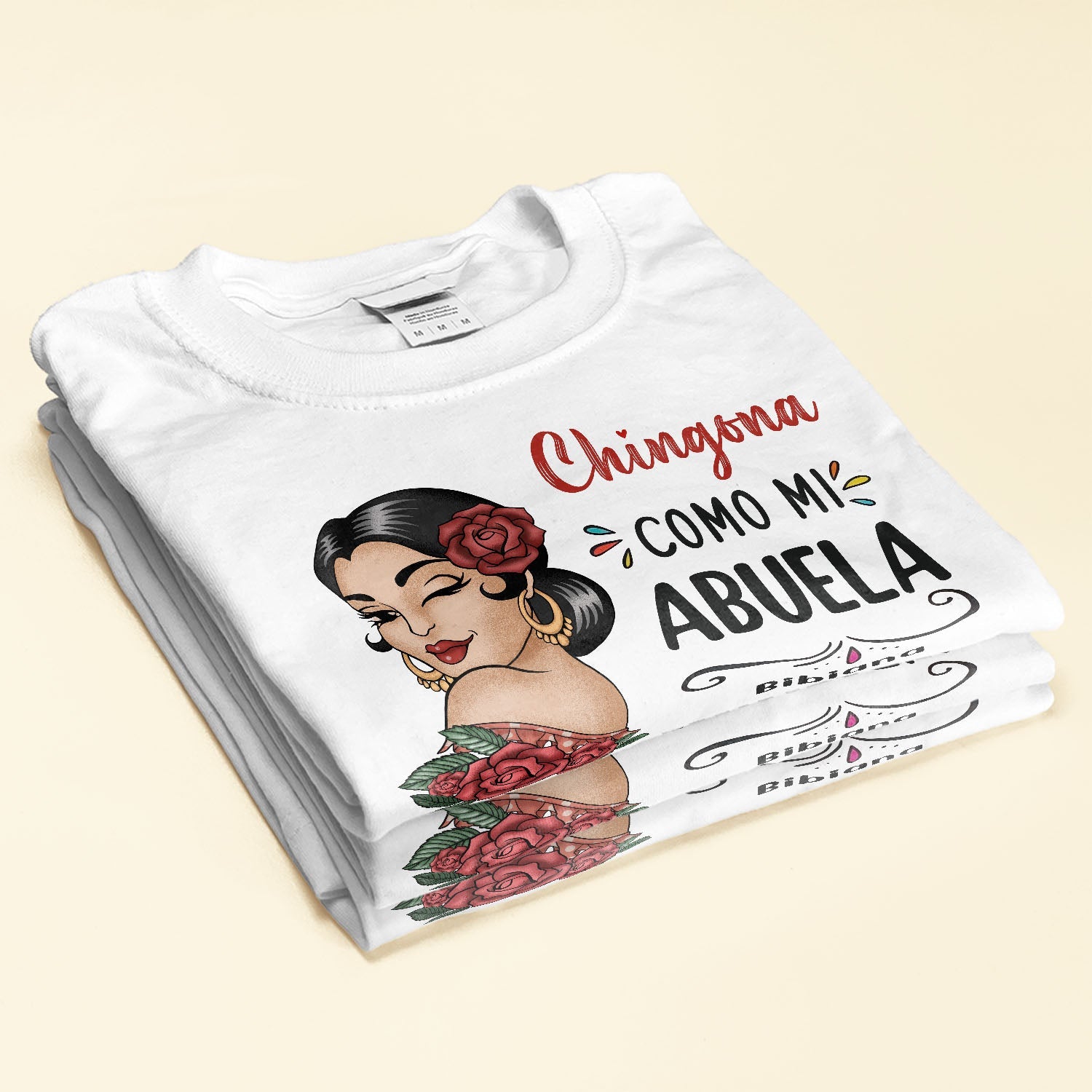 Chingona Como Mi Abuela - Personalized Shirt - Hispanic Heritage Month Gift For Abuela