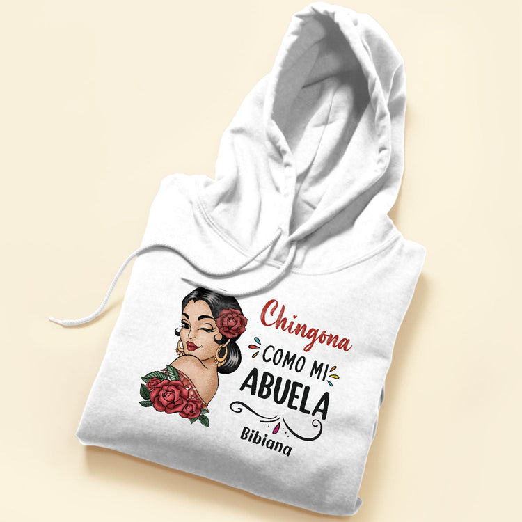 Chingona Como Mi Abuela - Personalized Shirt - Hispanic Heritage Month Gift For Abuela