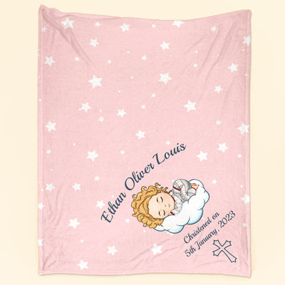 Christening - Personalized Blanket