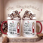 Christmas Movie Watching Mug - Personalized Accent Mug