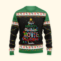 Christmas Movie Watching Sweater - Personalized Ugly Sweater