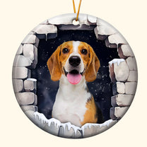 Christmas Pet - Personalized Ceramic Photo Ornament