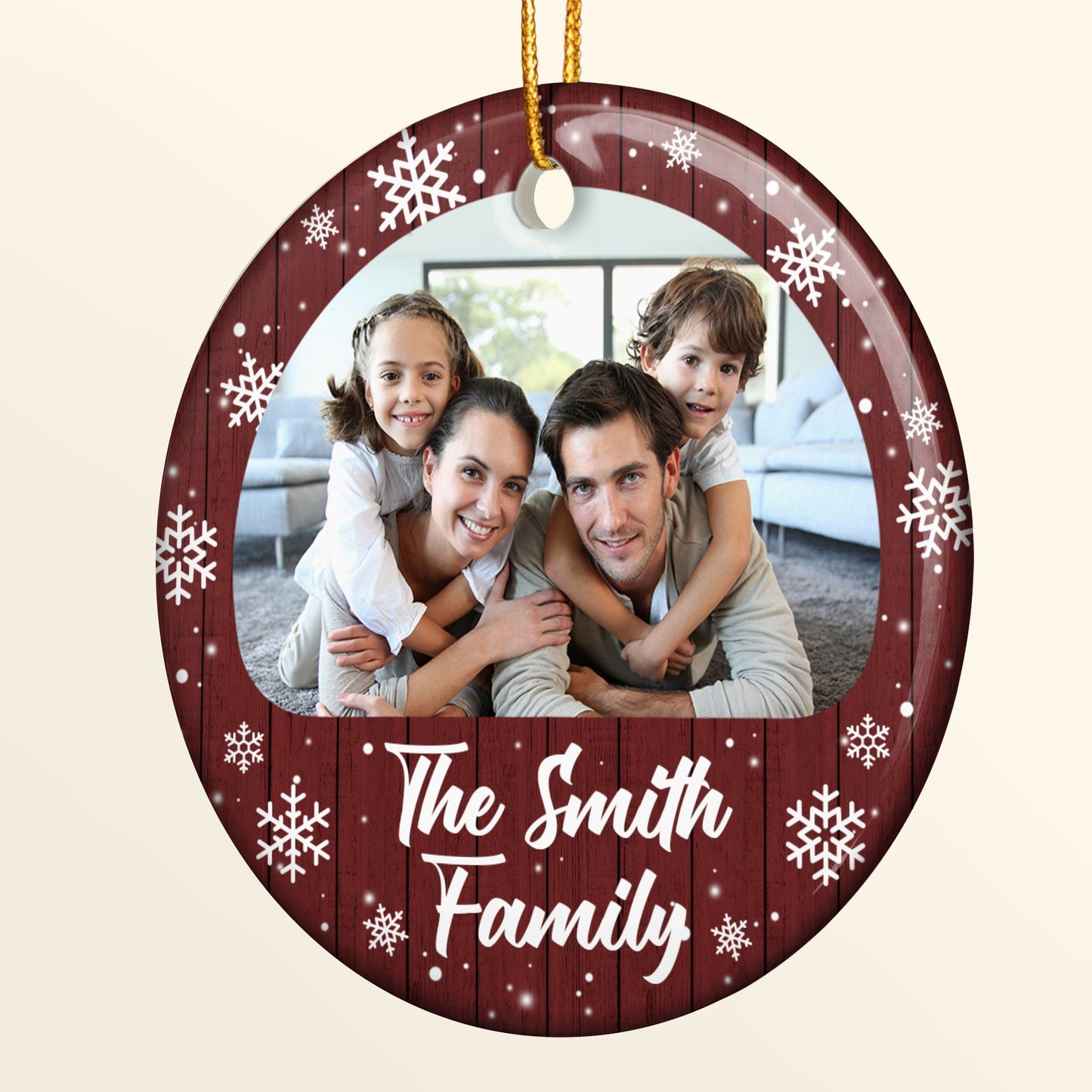 Christmas Photo - Personalized Ceramic Photo Ornament