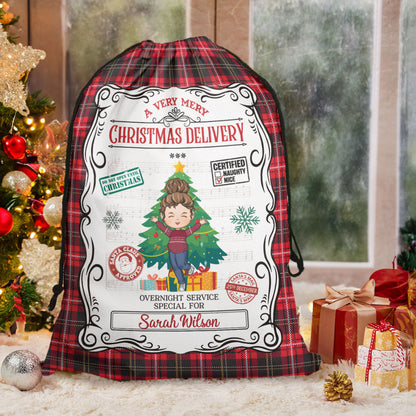 Christmas Santa Sack From North Pole For Kids - Personalized Christmas Sack