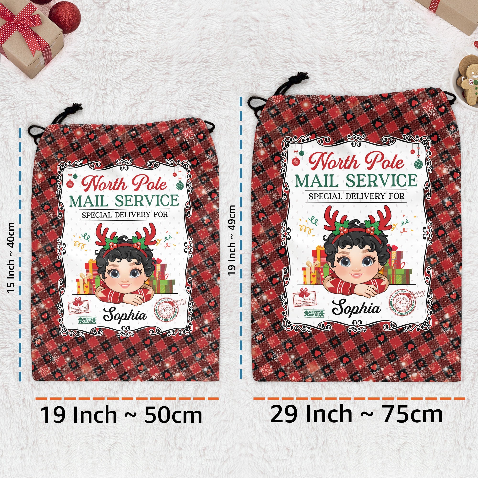 Christmas Santa Sack From North Pole For Kids - Personalized Christmas Sack