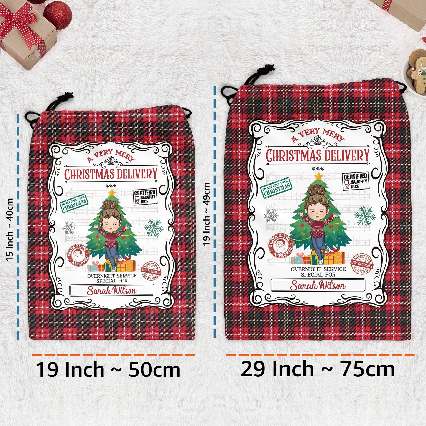 Christmas Santa Sack From North Pole For Kids - Personalized Christmas Sack