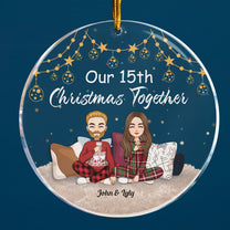 Christmas Together - Personalized Circle Acrylic Ornament