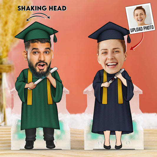 Class Of 2024 - Personalized Photo Shaking Head Acrylic Standee