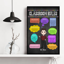 Classroom Rules - Personalized Poster/Wrapped Canvas