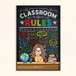 Classroom Rules - Personalized Poster - Back To School Gift For Teachers, Friends