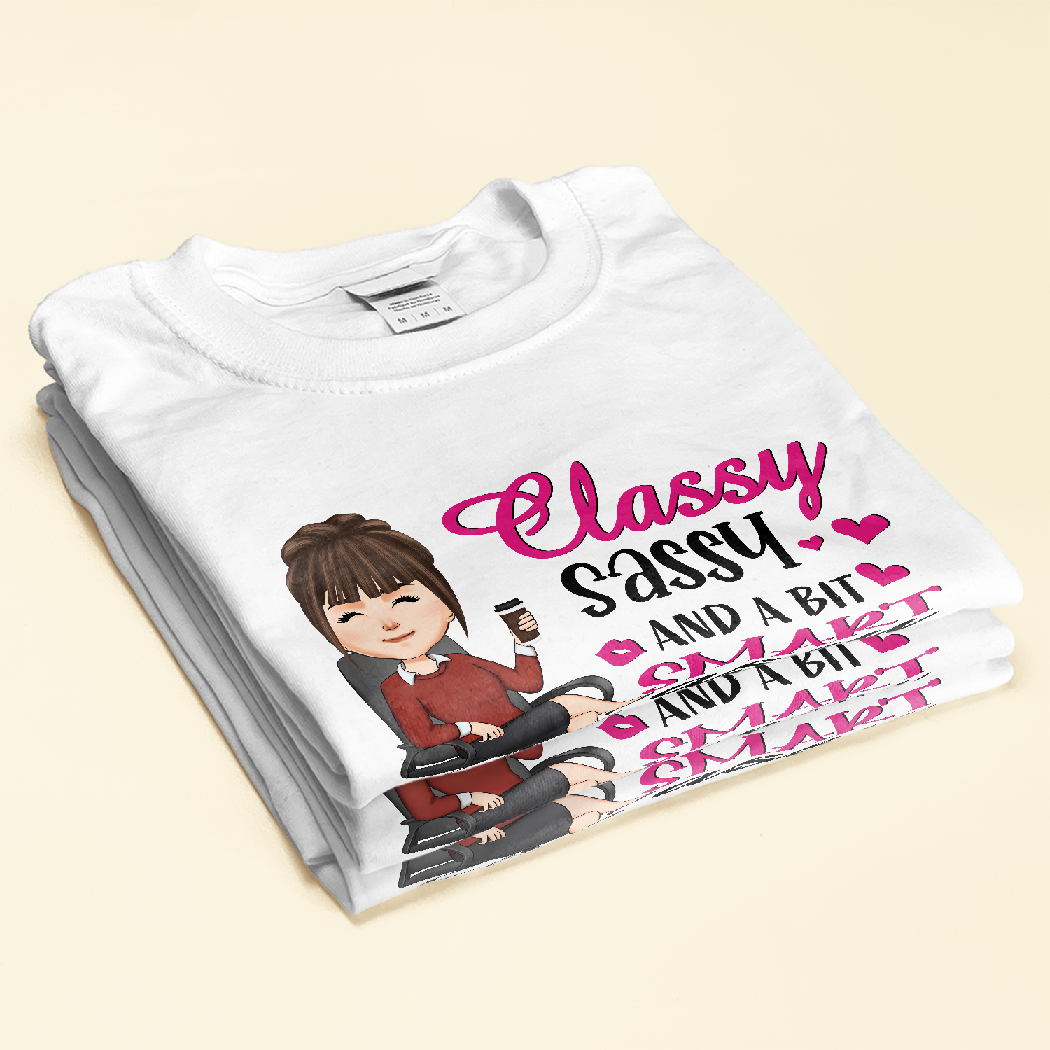 Classy Sassy And A Bit Of Smart Assy - Personalized Shirt - Sarcastic, Funny Gift For Colleagues, Boss Lady, Office Lady