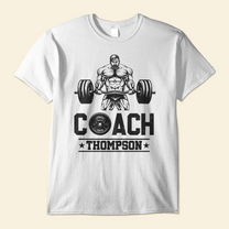 Coach Gym - Personalized Shirt - Birthday Gift For Personal Trainer - Old Man Lifting