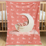 Personalized Name And Photo Blanket For Baby - Personalized Photo Blanket