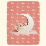 Personalized Name And Photo Blanket For Baby - Personalized Photo Blanket