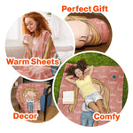 Colorful Lovely Lettering - Personalized Blanket