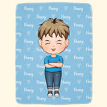 Colorful Lovely Lettering - Personalized Blanket