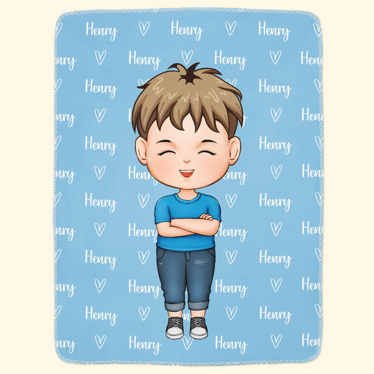 Colorful Lovely Lettering - Personalized Blanket