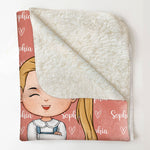 Colorful Lovely Lettering - Personalized Blanket