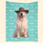 Colorful Lovely Lettering - Pet Version - Personalized Photo Blanket