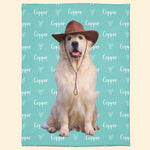 Colorful Lovely Lettering - Pet Version - Personalized Photo Blanket