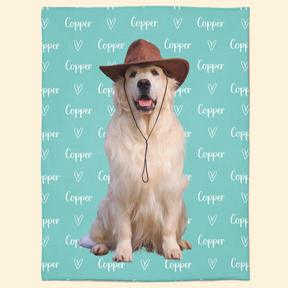 Colorful Lovely Lettering - Pet Version - Personalized Photo Blanket