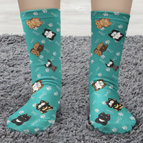 Colorful Paw - Personalized Crew Socks