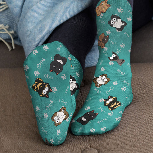 Colorful Paw - Personalized Crew Socks