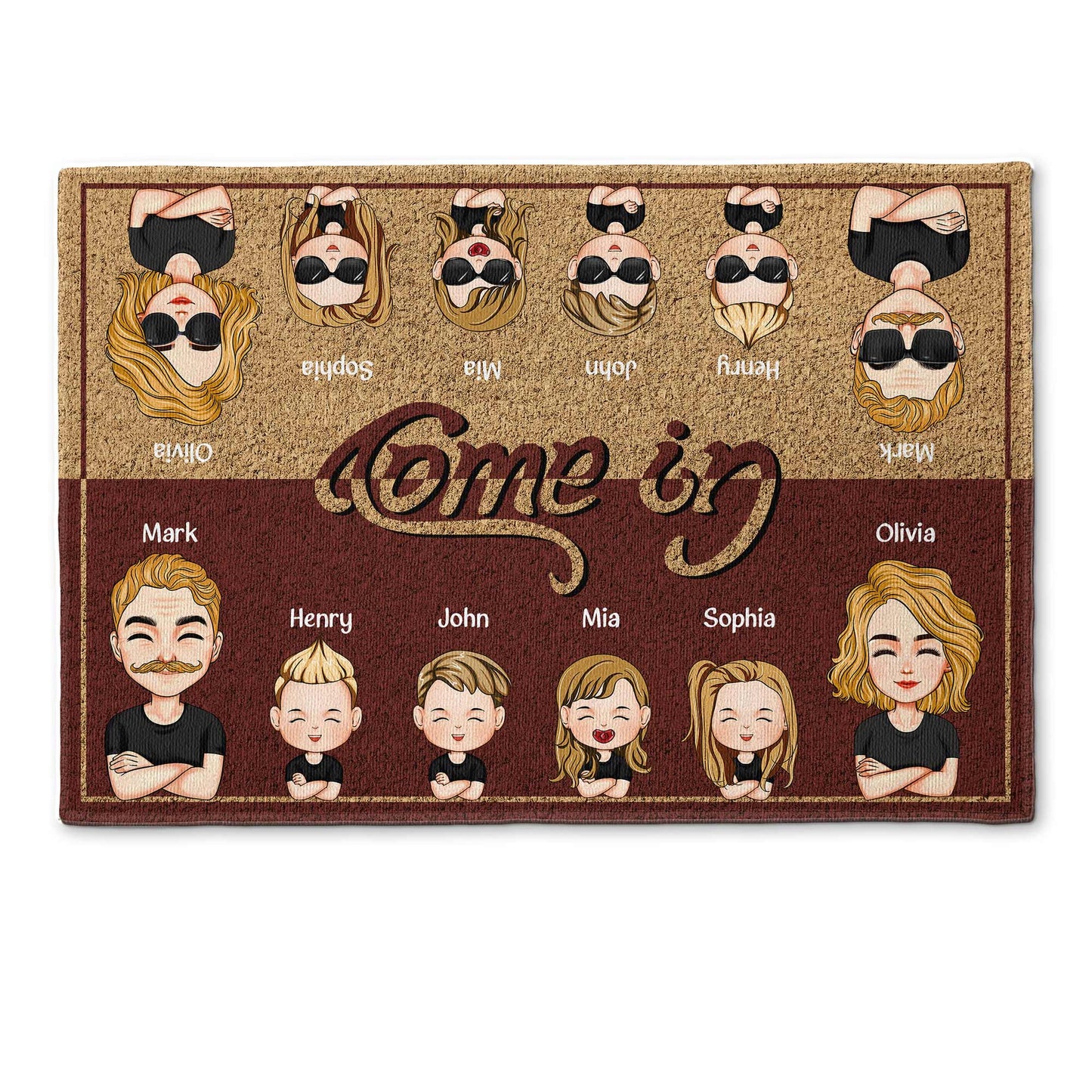 Come In & Go Away - Personalized Doormat