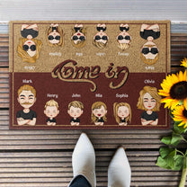 Come In & Go Away - Personalized Doormat