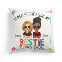 Congrats On Being My Bestie - Personalized Pillow (Insert Included)