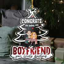 Congrats On Being My Boyfriend - Personalized Acrylic Ornament