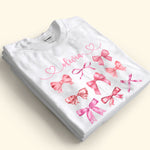 Coquette Pink Bow Trendy Girl For Daughter, Sister, Friends - Personalized Shirt