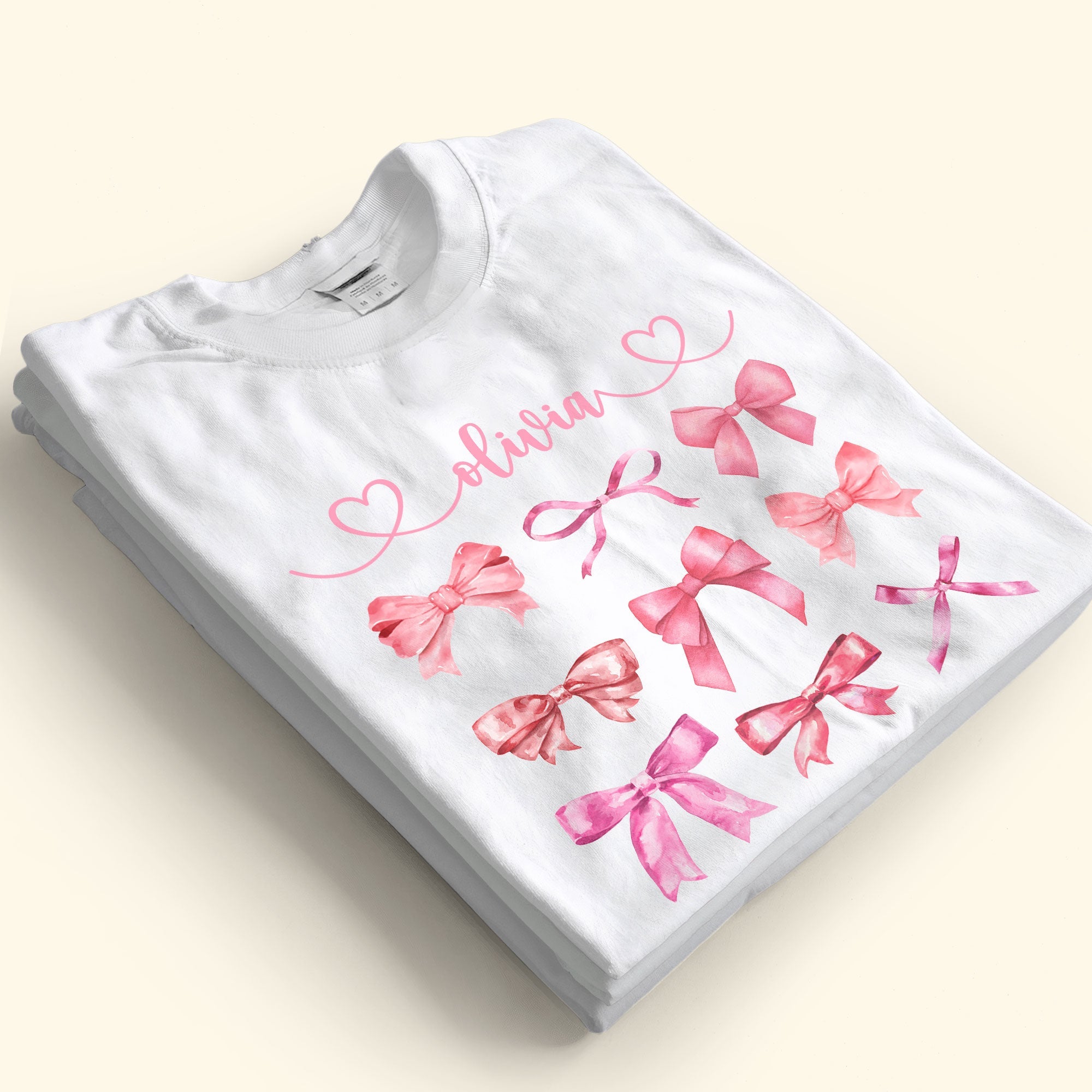 Coquette Pink Bow Trendy Girl For Daughter, Sister, Friends - Personalized Shirt